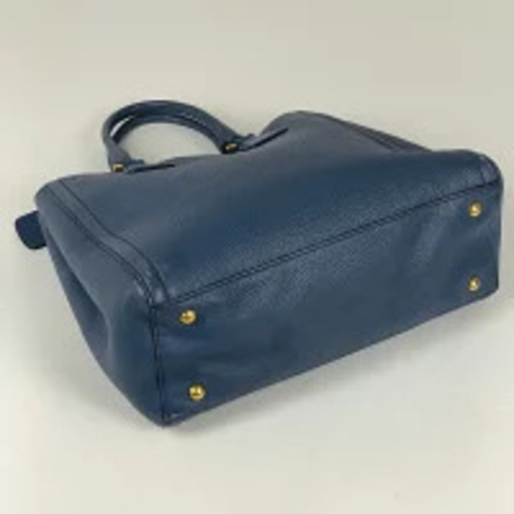 Prada bag handbag leather tote shoulder blue